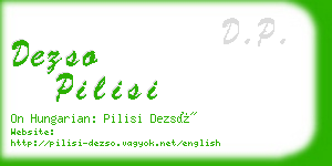 dezso pilisi business card